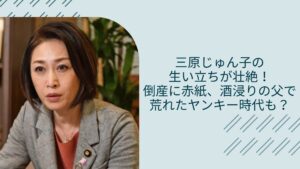 三原じゅん子の生い立ちに関する記事のアイキャッチ画像