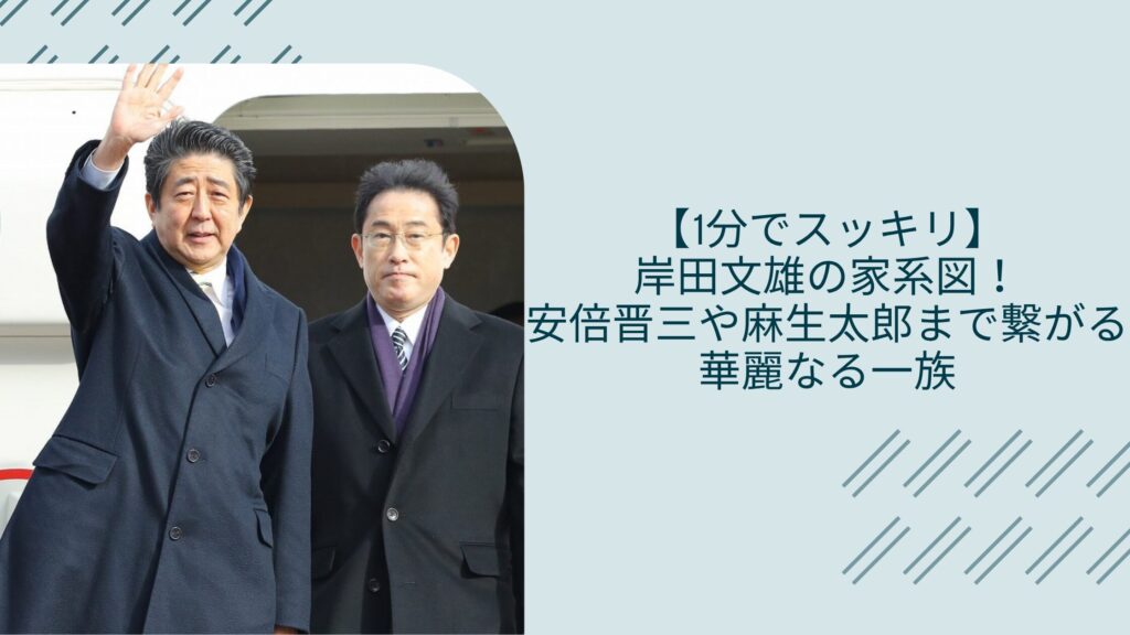 岸田文雄の家系図に関する記事のアイキャッチ画像